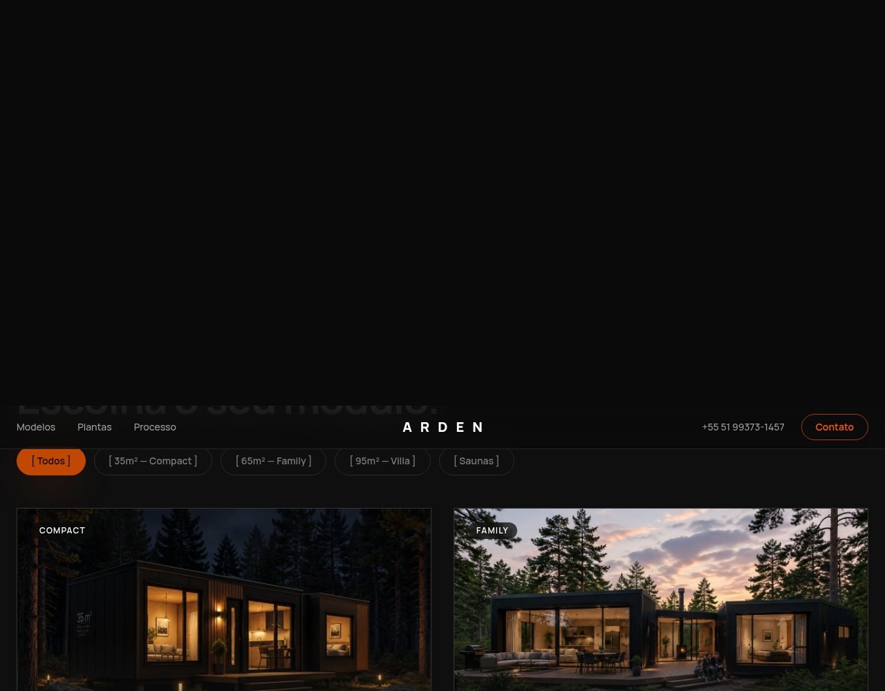 Detalhe 2 do projeto Arden Modular Retreats