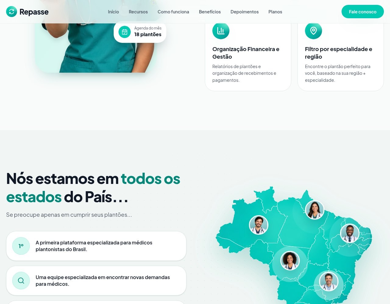 Detalhe 2 do projeto Repasse Médicos Plantonistas