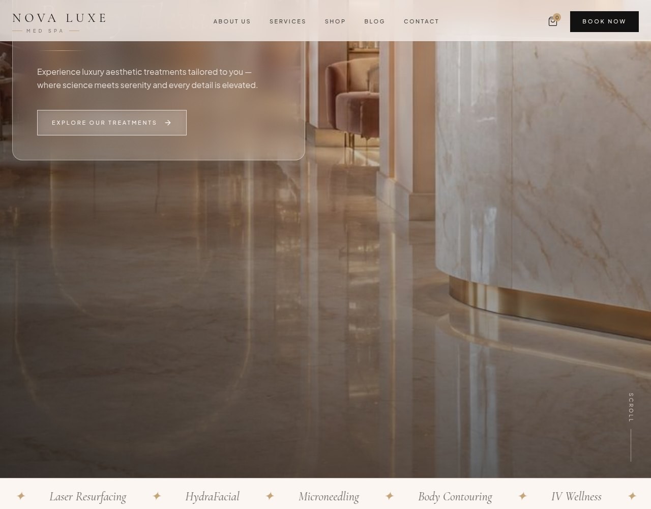 Detalhe 1 do projeto Nova Luxe Med Spa
