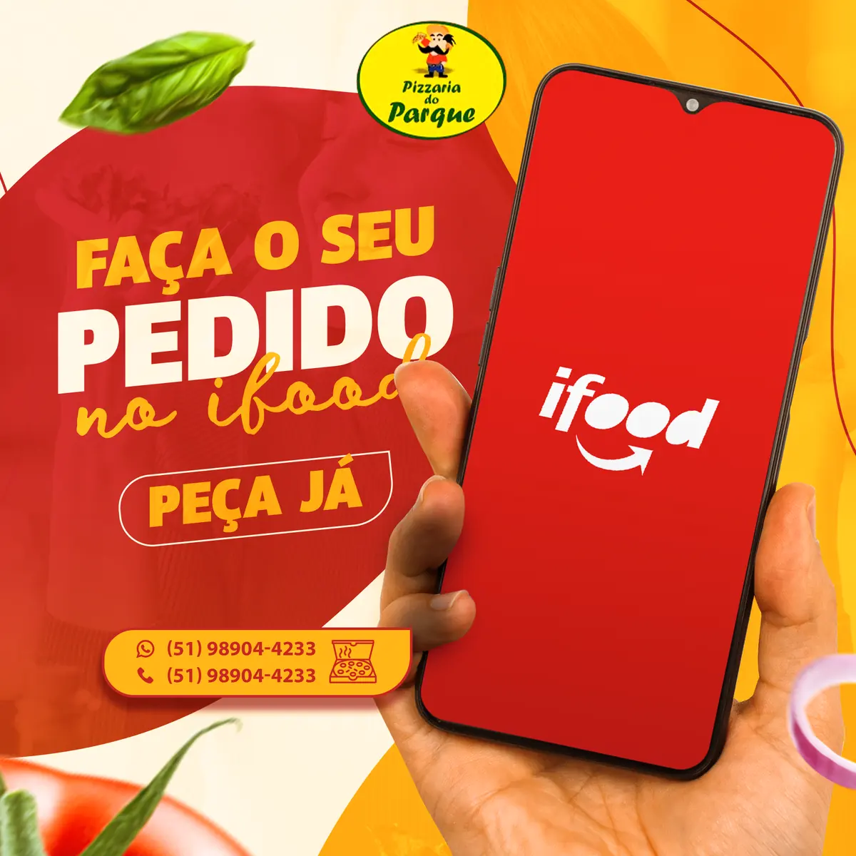 Refine Cubo - tela 2 do site Pizza no iFood com oferta na frente