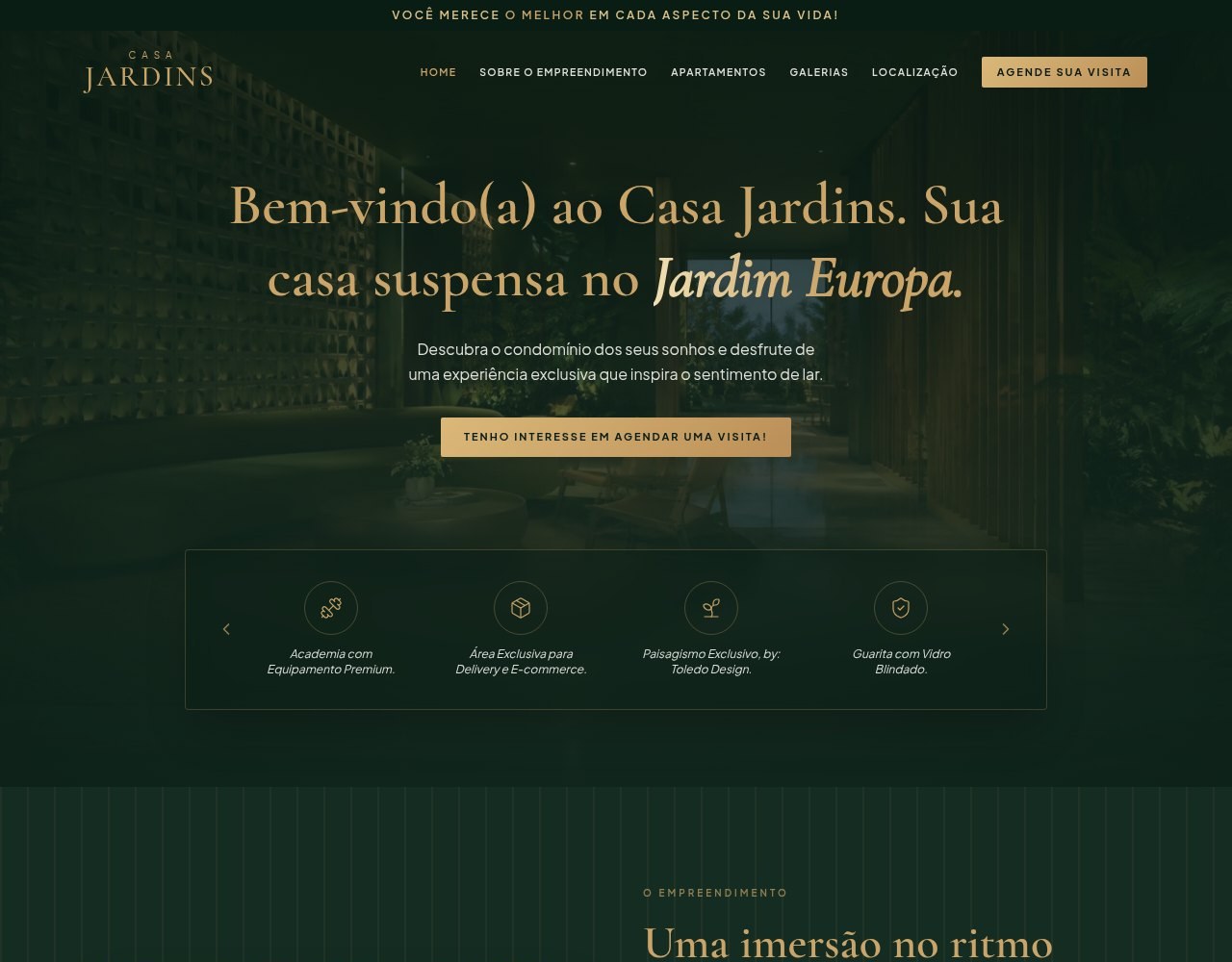 Tela do projeto Casa Jardins Residencial