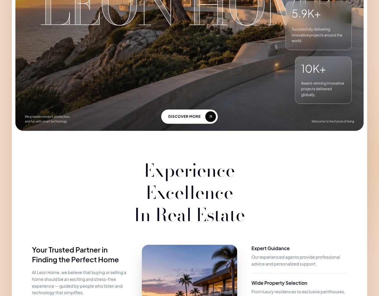 Detalhe 1 do projeto Leon Smart Home Real Estate