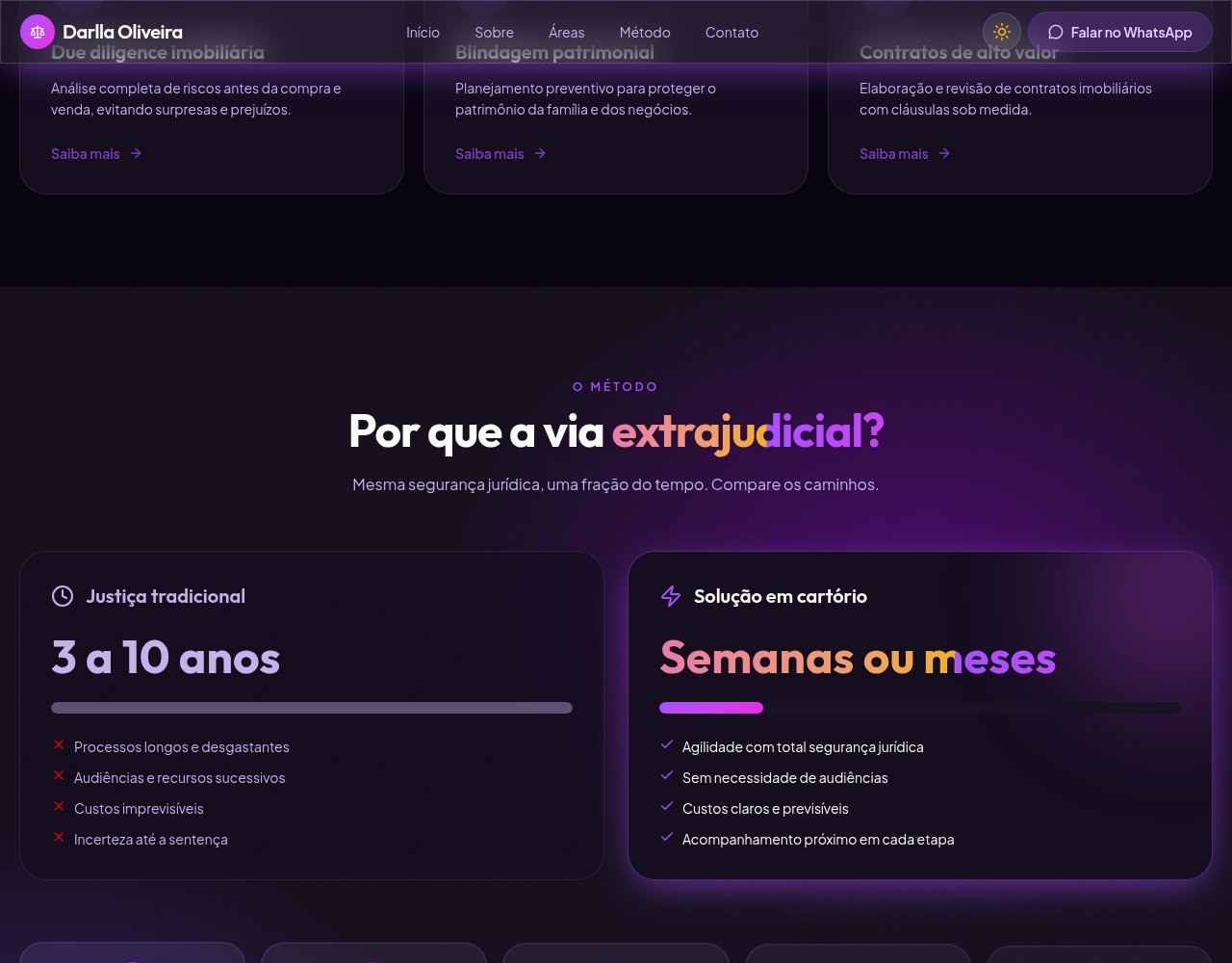 Detalhe 2 do projeto Darlla Imobiliário Notarial