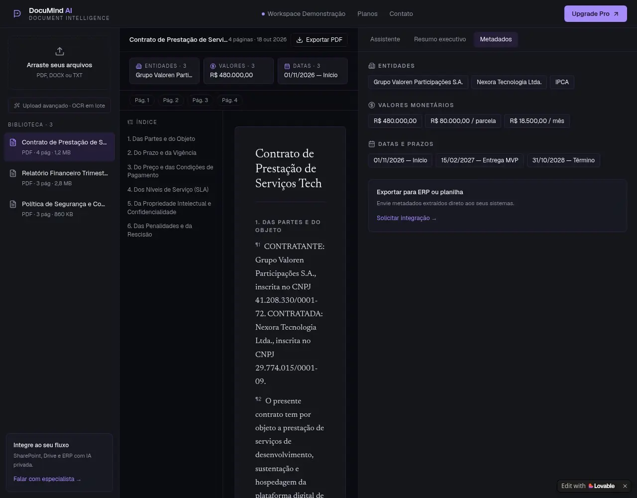 Detalhe 3 do projeto DocuMind AI