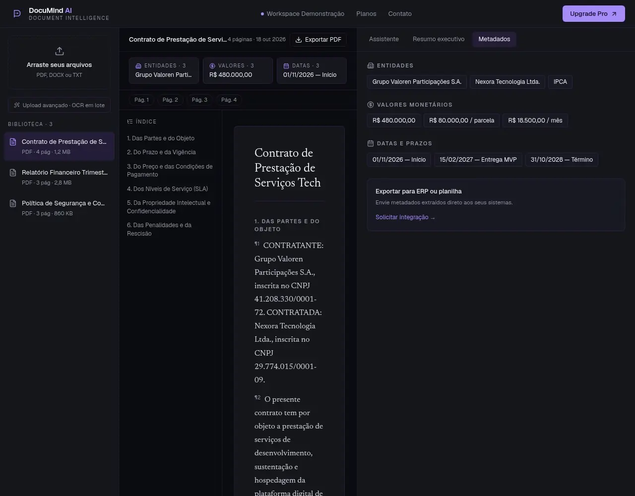Detalhe 2 do projeto DocuMind AI