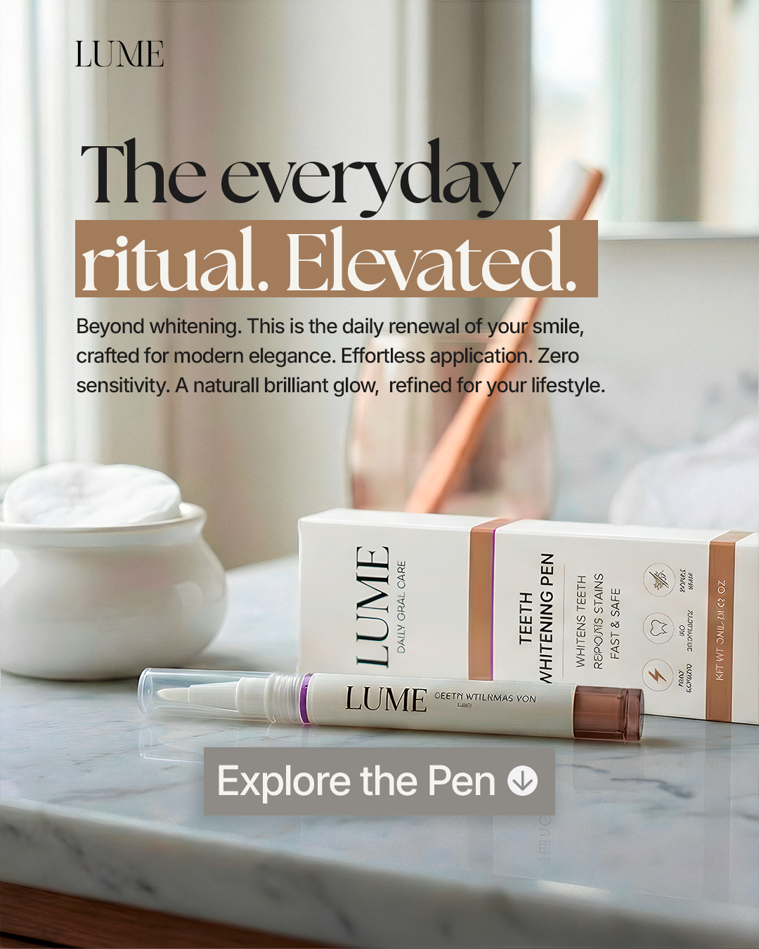 Refine Cubo - Oral care vendido como skincare, projeto do portfólio