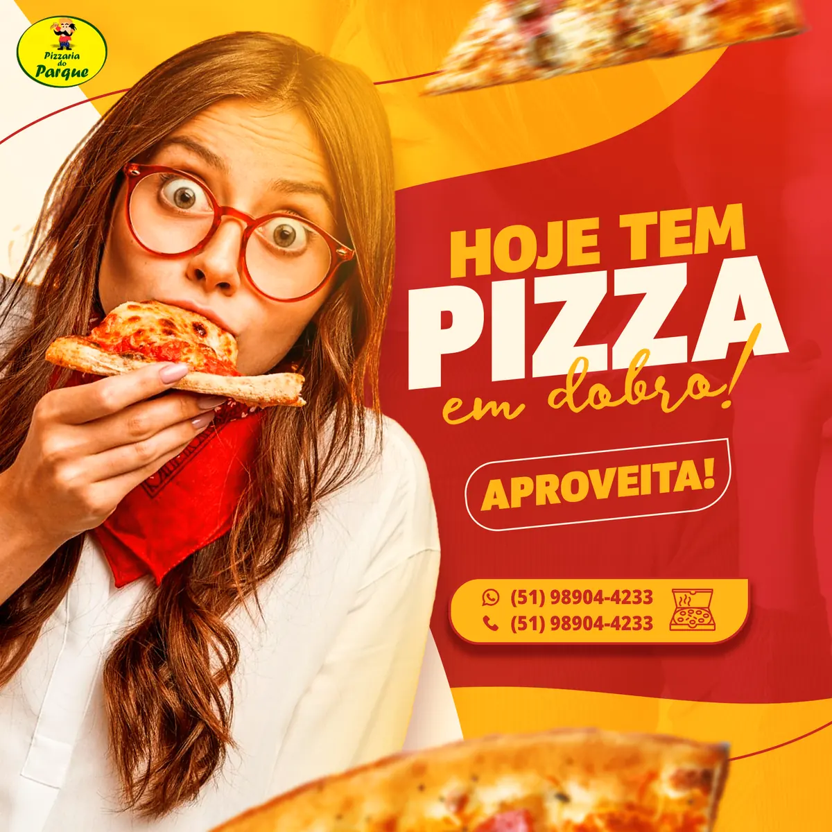 Refine Cubo - Pizza no iFood com oferta na frente, projeto do portfólio