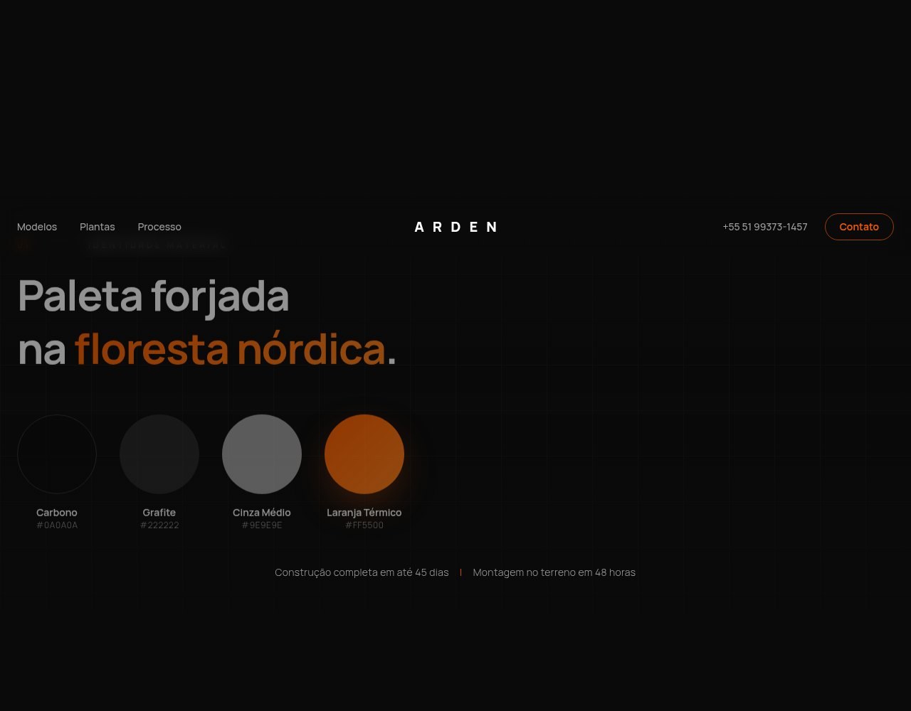 Detalhe 1 do projeto Arden Modular Retreats