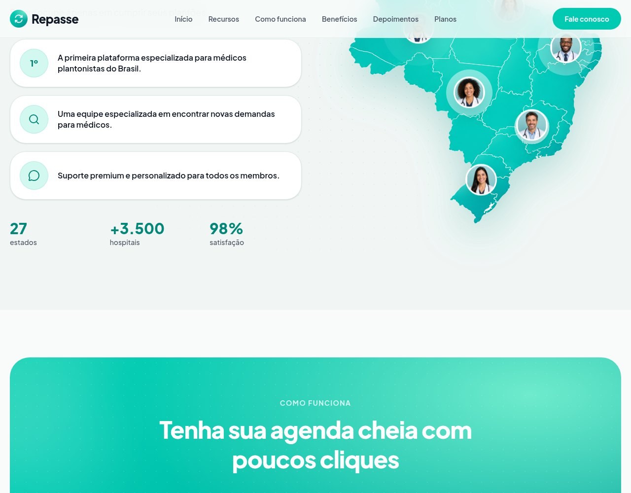 Detalhe 3 do projeto Repasse Médicos Plantonistas