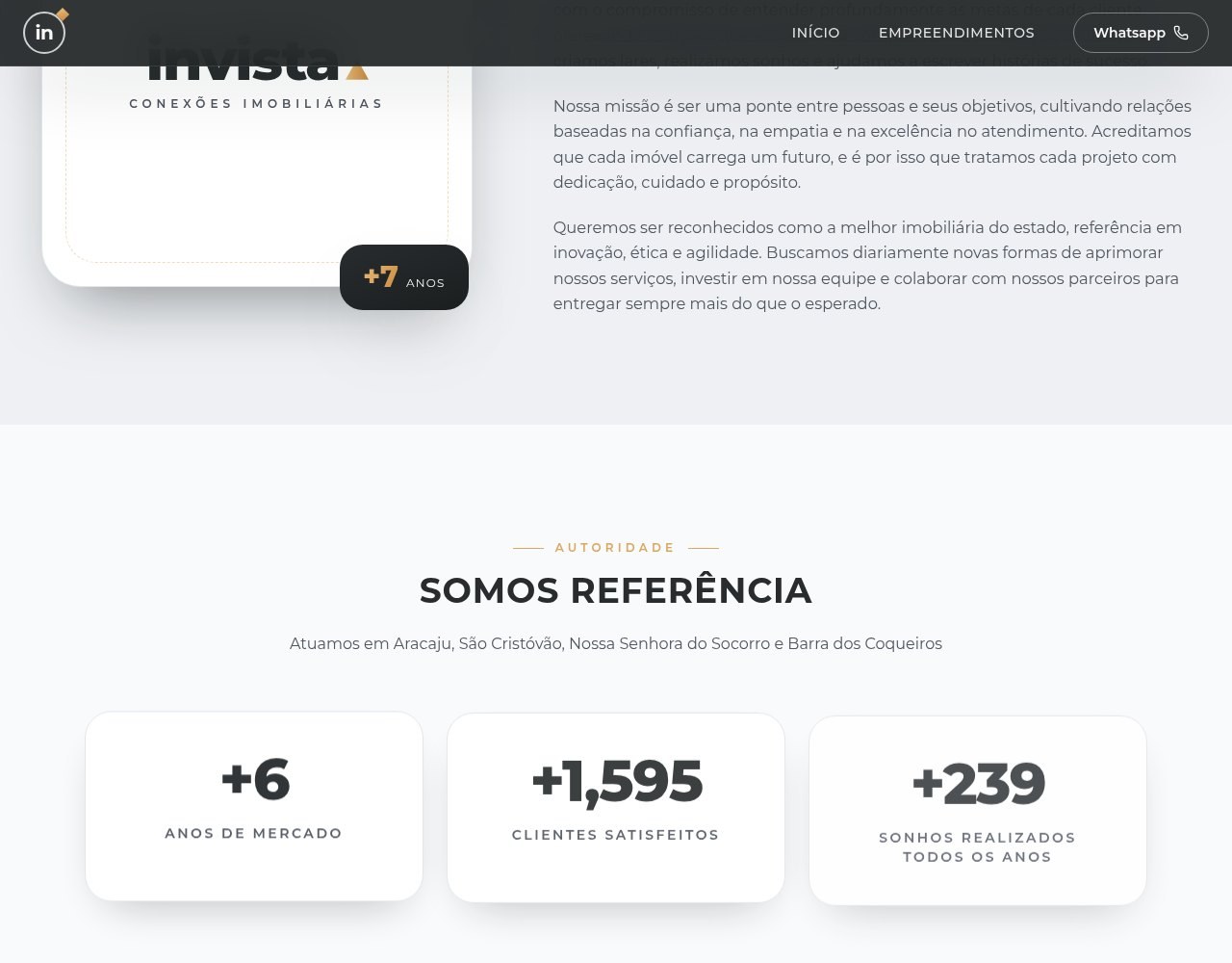 Detalhe 3 do projeto Conexões Imobiliárias Vivas
