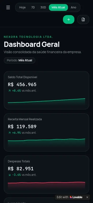 Detalhe 5 do projeto Valuta Finance