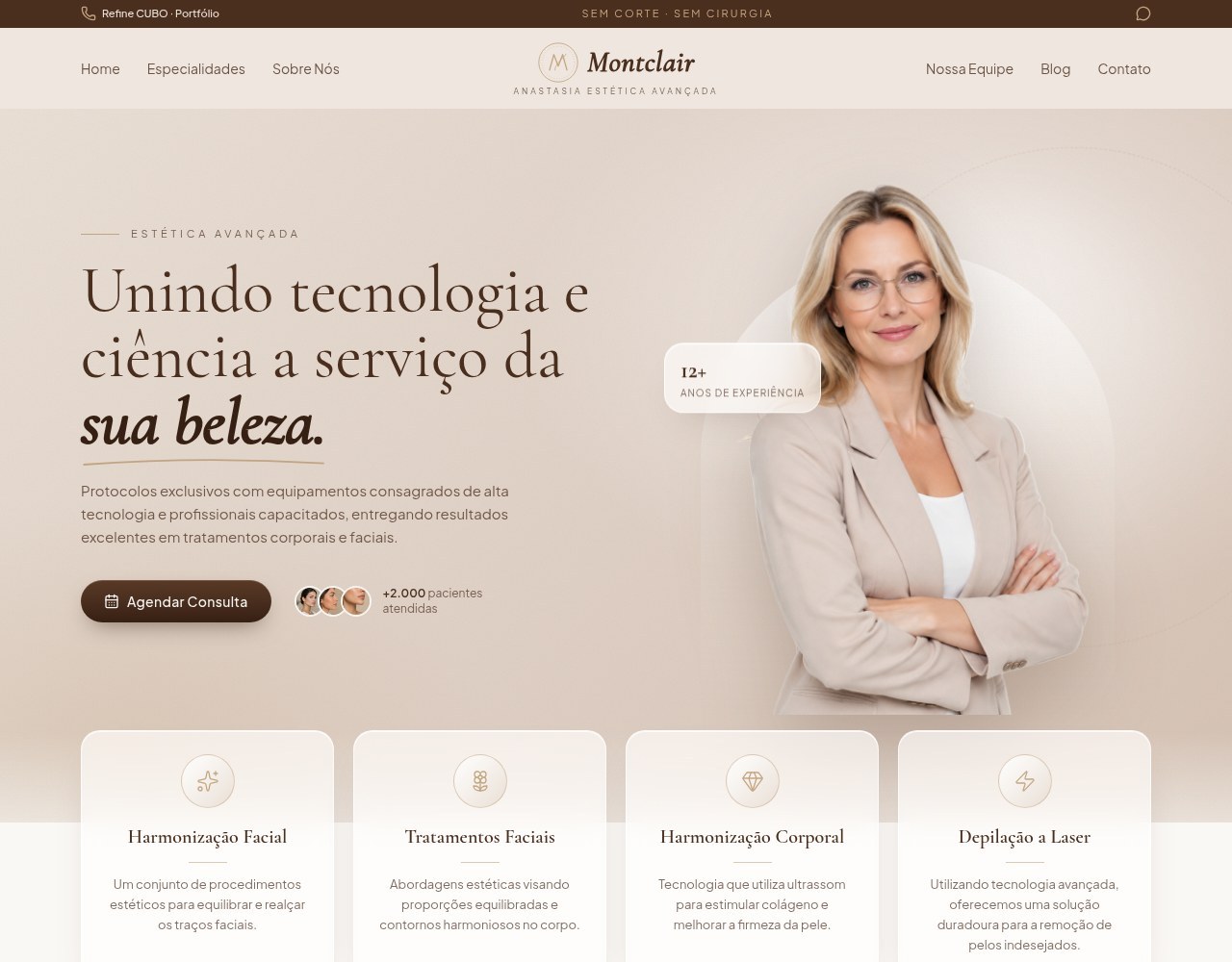 Tela do projeto Montclair Anastasia Glow